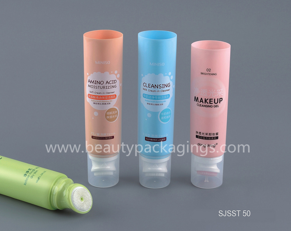 Hot Sale Cosmetic Soft Silicone Massage Brush Plastic Bottle Tube For Body Lotion Hot Sale Cosmetic Soft Silicone Massage Brush Plastic Bottle Tube For Body Lotion