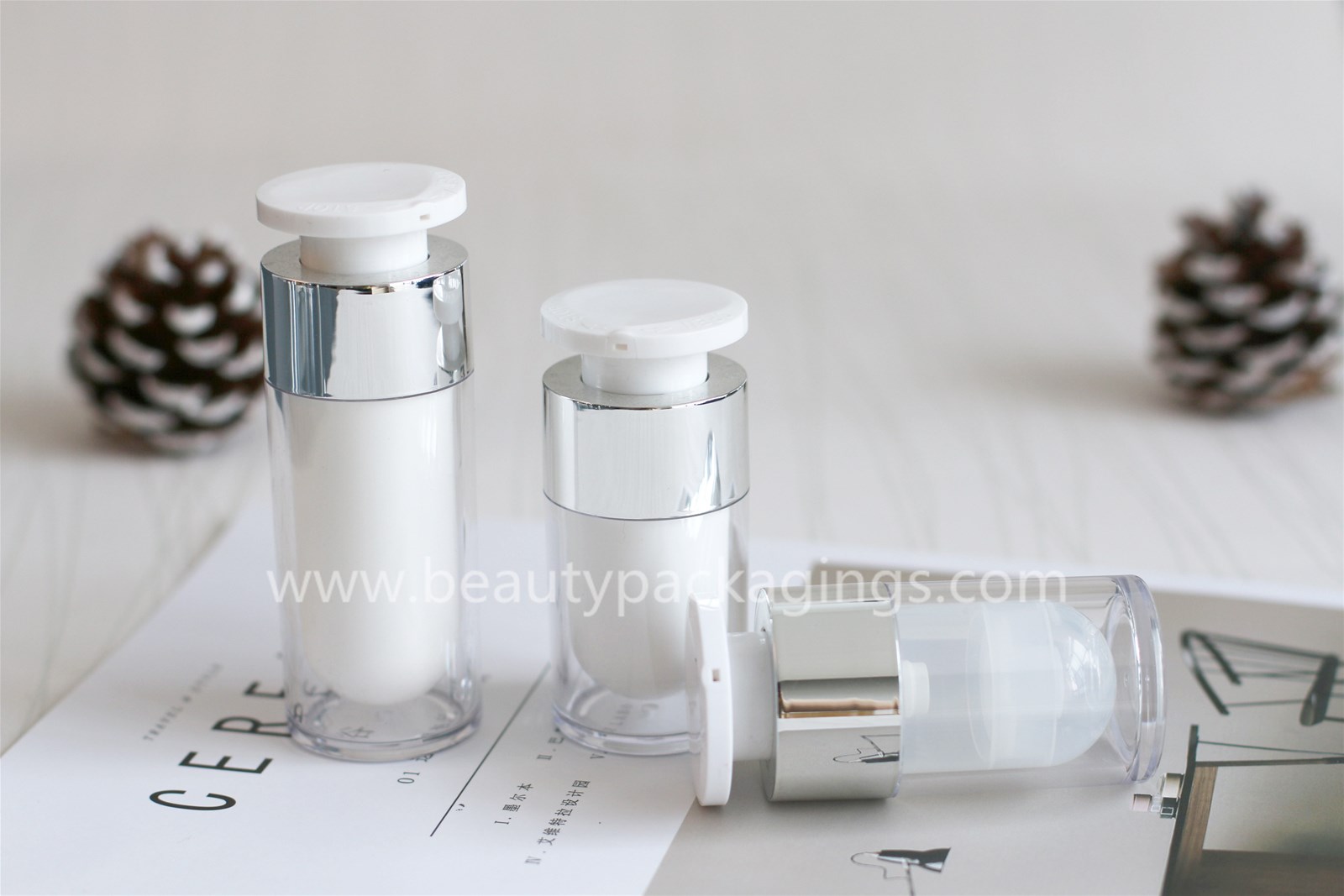 Various Airless Pump Bottle Luxury Design For Skin Care Facial Lotion Various Airless Pump Bottle Luxury Design For Skin Care Facial Lotion