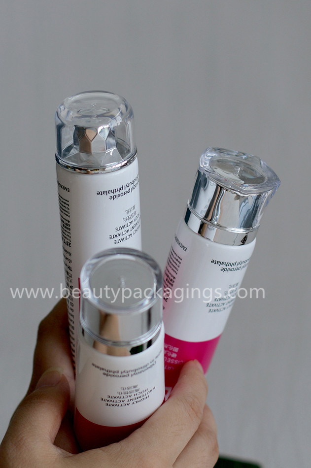 Various Luxury Crystal Acrylic Cover Cosmetic Hand Cream Tube