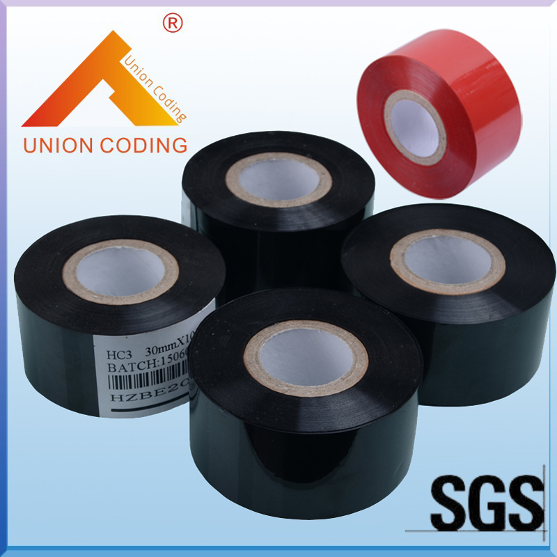 HC3 Type 30mm Width 120M length Black package date coding thermal ribbons