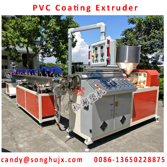 PVC Coated Metal Corrugated Tube Extrusion Line for Electric Wire