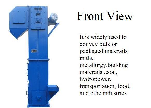 Large Capacity Td Series High Efficient Bucket Elevator in Auto Is Used to Convey BulkPacaged Materials