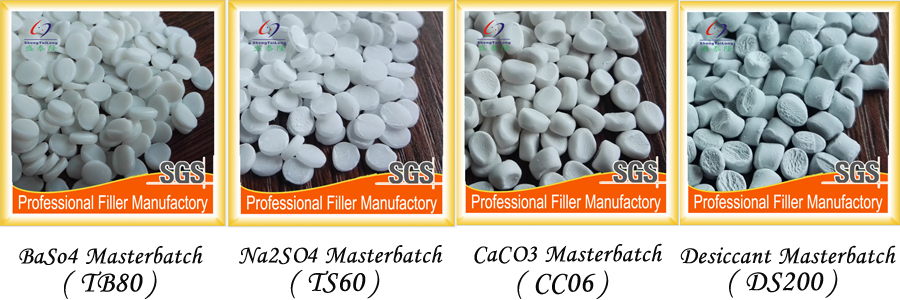 Nano barium sulfate filler master batch for plastic transparent LDPE film