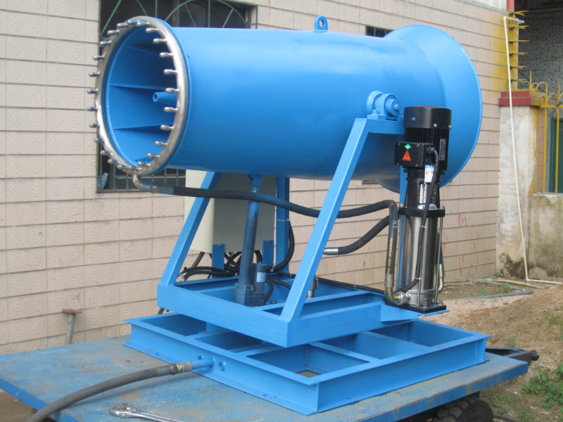40mspray distance 11KW quarry dust control remote control fog machine pump