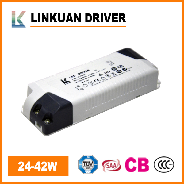 SAA 1000MA 2640V external Led light constant current driver 40W shenzhen led driver