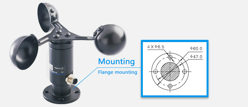 FST200201 Wind Speed sensor anemometer for weather station