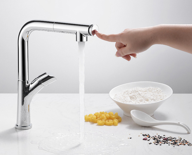 classic style new design pullout single lever kitchen faucet
