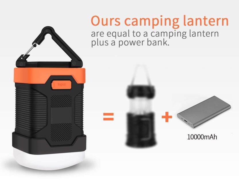 Mini Portable Camping lanternPower bank Solar LED Lighting