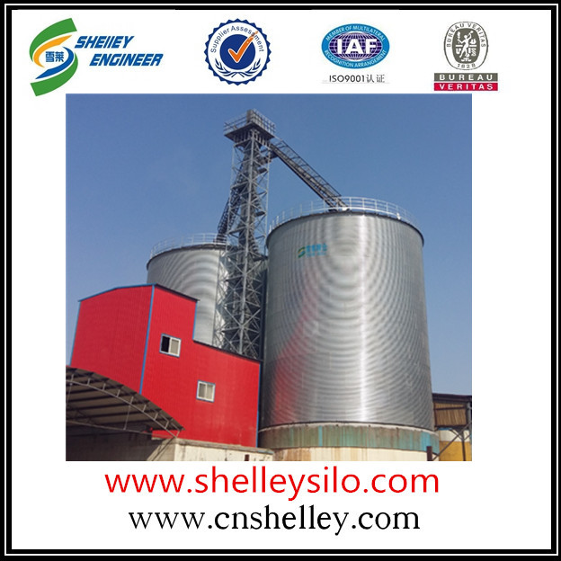 Galvanized large capacity corn storage grain silo
