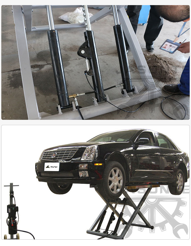 Portable hydraulic car lift hydraulic scissor car lift with CE