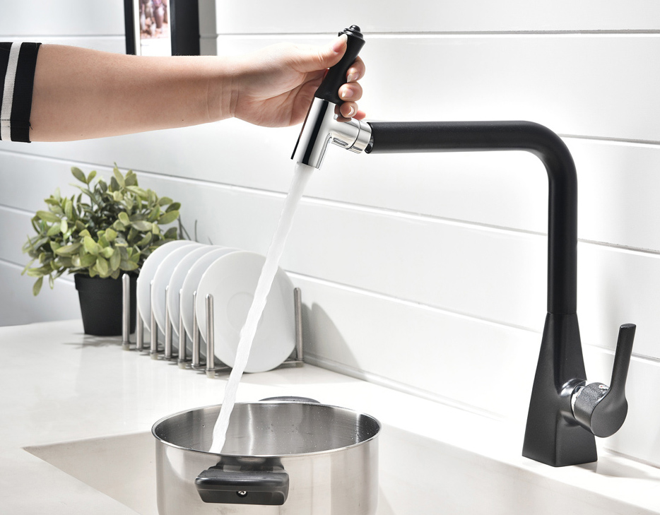 classic style ceramic Cartridge factory supplier brass kitchen mixer