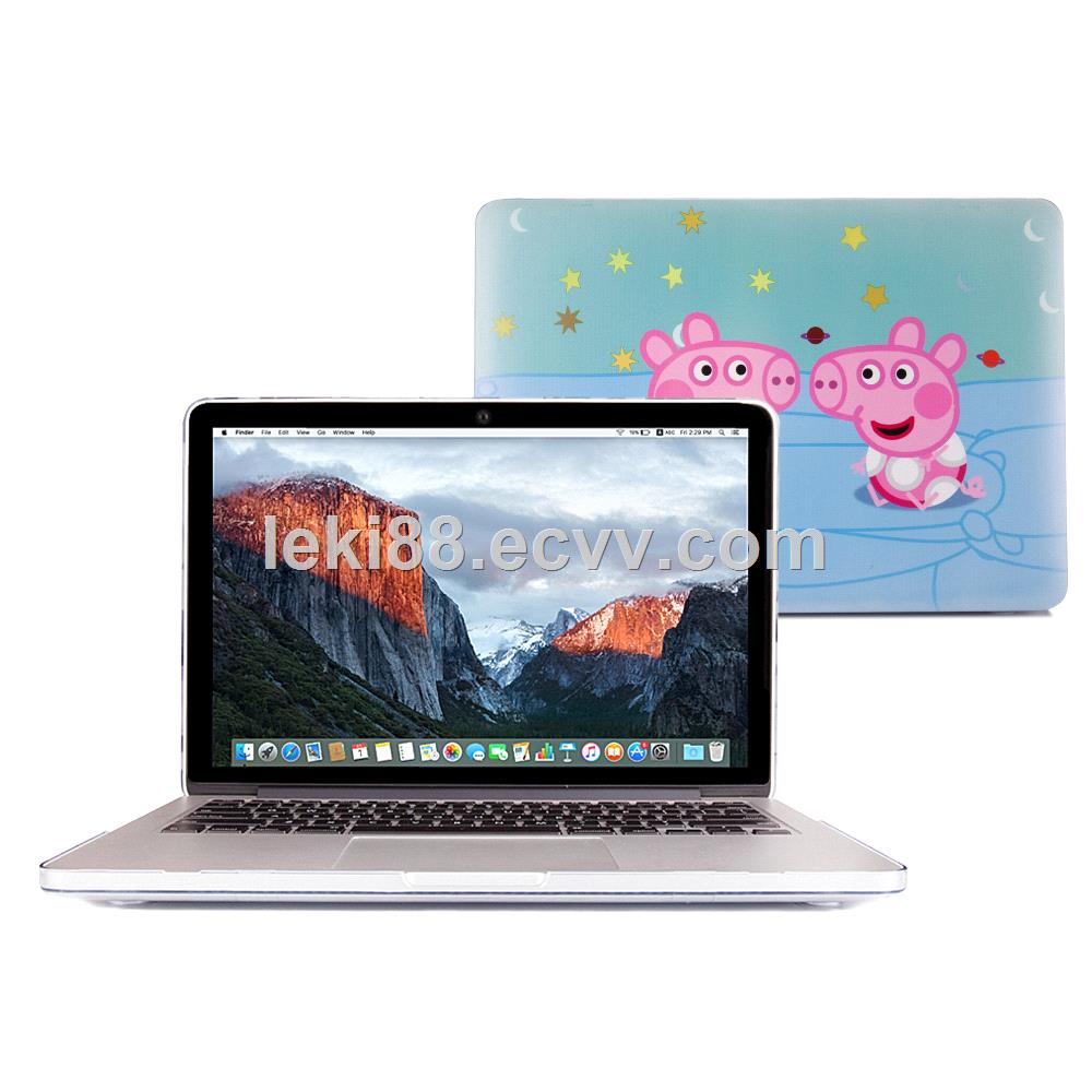 New pink pig young girl print abstract designpc case for Macbook airpro 11121315inchfor notebook case