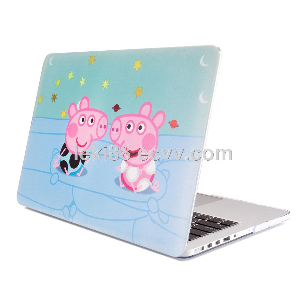 New pink pig young girl print abstract designpc case for Macbook airpro 11121315inchfor notebook case