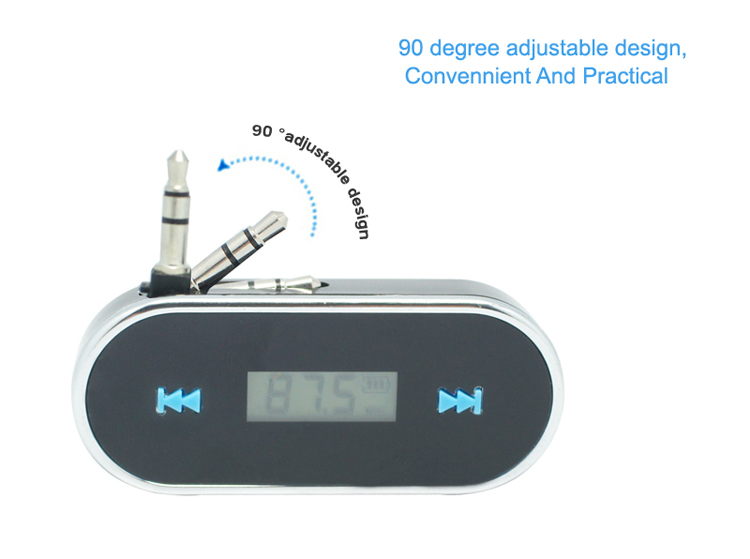 GXYKIT Car FM transmitter F2 Radio Music transmitter with builtin lithium battery