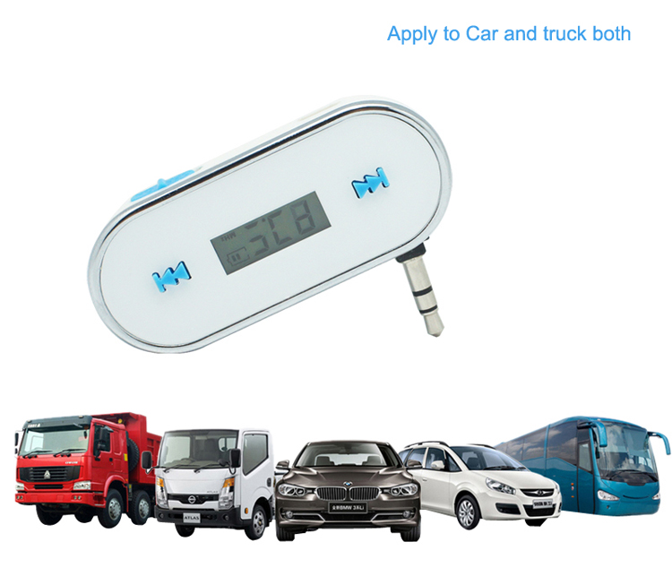 GXYKIT Car FM transmitter F2 Radio Music transmitter with builtin lithium battery
