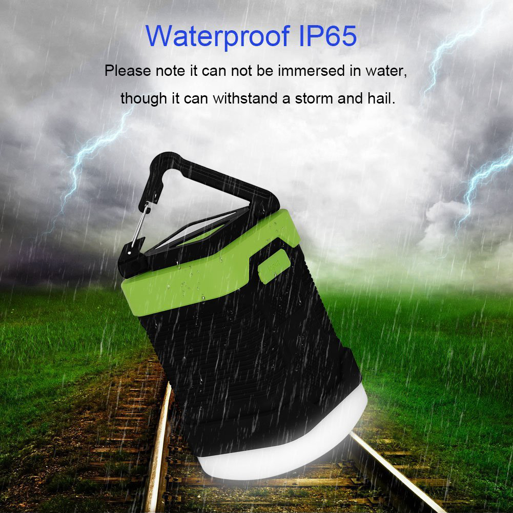 Camping Lantern Power Bank with 5 LED Lighting Model IP65 waterproof and 94V0 fire resistant