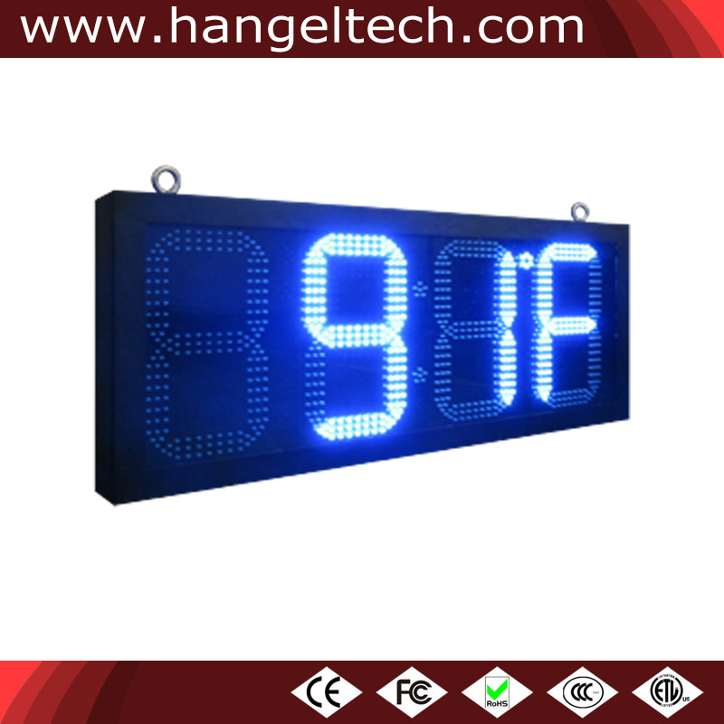 12 Inches Digit Outdoor Led Time, Outdoor Led Clock Temperature Display