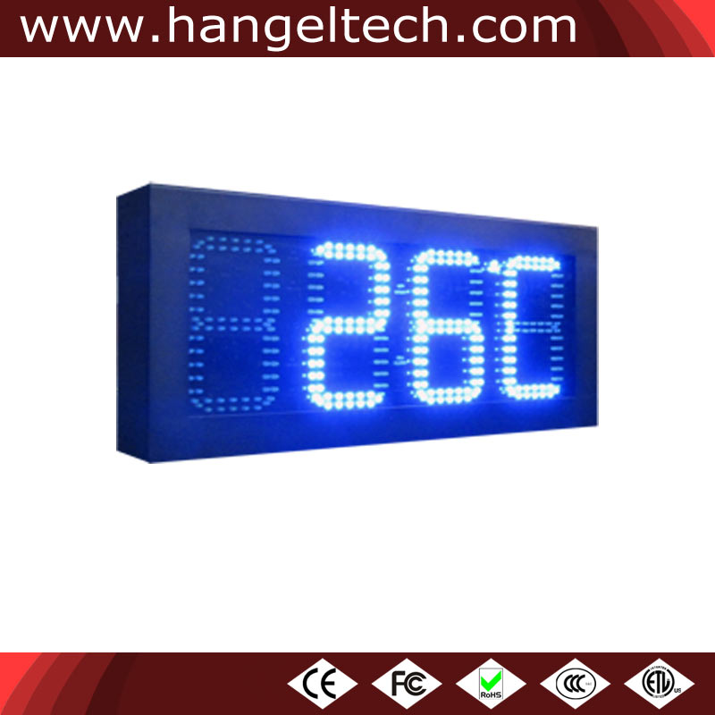 6 Inches Digit Outdoor Time & Temperature LED Display Clock