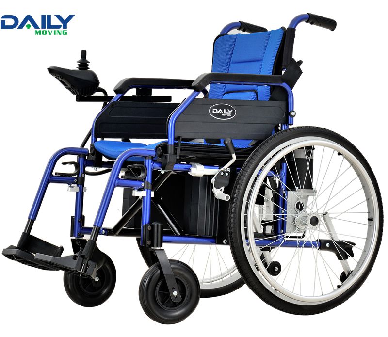 24 Electric Power Wheelchair with Easy Folding Capability