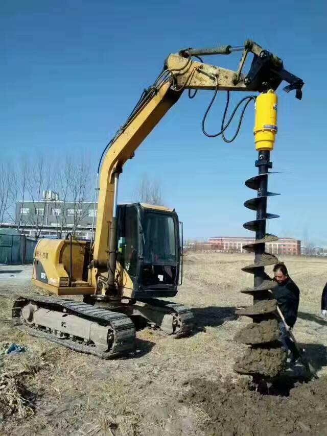 Earthmoving machinery attachment hydraulic earth auger drive unit drill