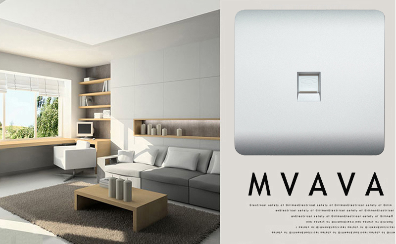 MVAVA factory sale telephone Sockets Universal Home Usage Phone Outlet Luxury Polished PC P