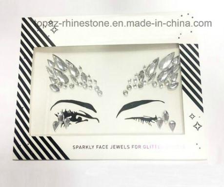 Tattoo Sticker Performing Arts Eye Face Rhinestone Stickers Eye Makeup Acrylic Diamonds Sticker TP113