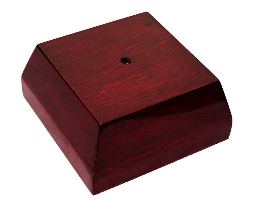 ROSEWOOD PIANO FINISH WOOD ANNUAL CUP BASE