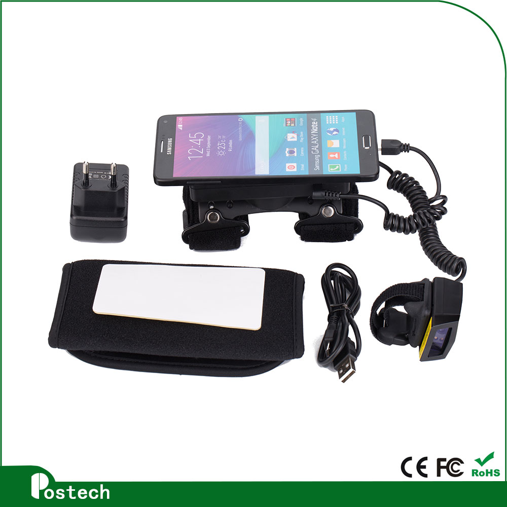 WT01 Logistics warehousing smart wearable armband With 1d wireless bluetooth barcode reader FS01