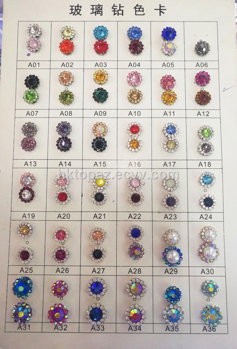 2017 New and Top Quality Crystal Flower Claw Setting Glass Beads Sew on Strass Band TPperidot crystal