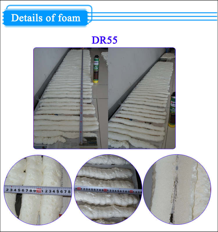 750ml 500ml insulation fixing foam expanding foam Spray PU Foam