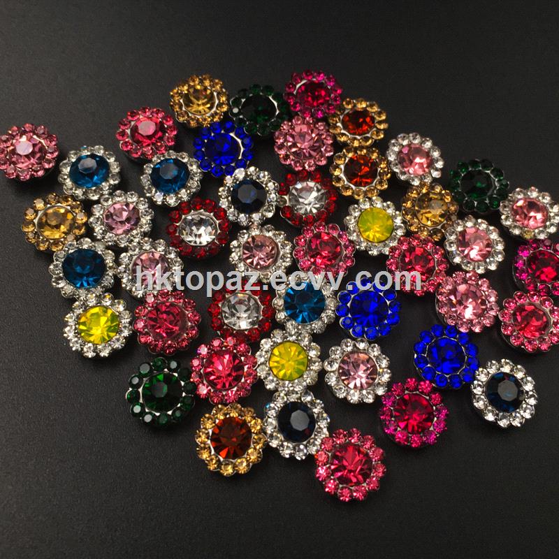 2017 New and Top Quality 7mm Crystal Flower Claw Setting Glass Beads Sew on Strass Band