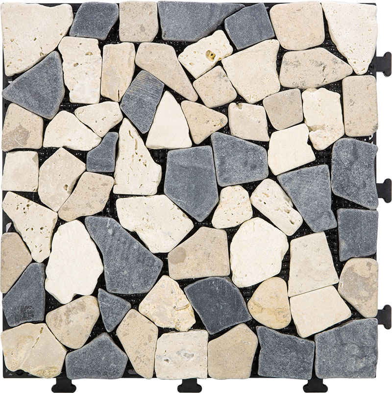 Easy Install Ptice Natural, Pebble Mosaic Tile Installation