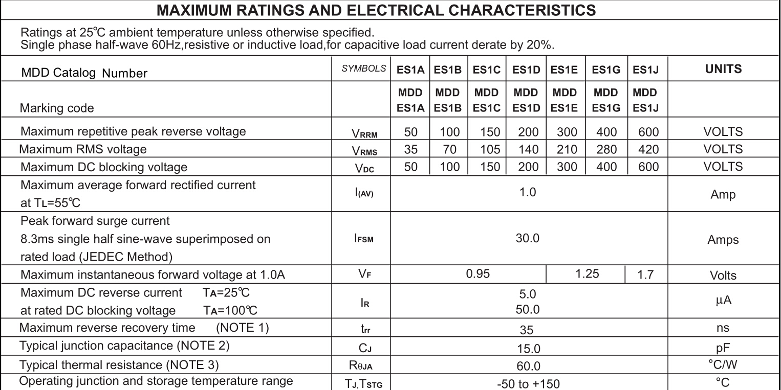 Wholesale MDD ES1J plating rectifier diode module withcertification