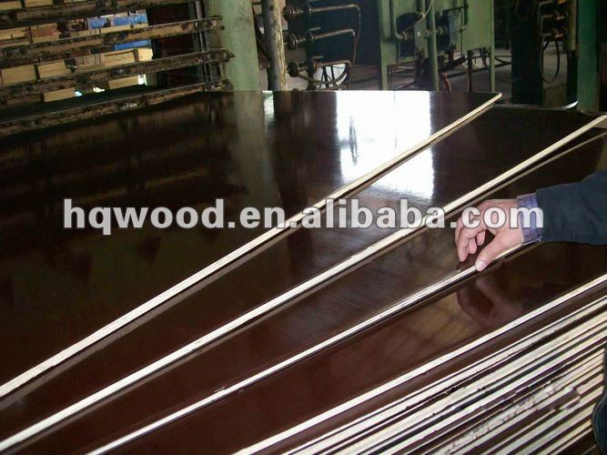 18mm brown two times hot press film faced plywood