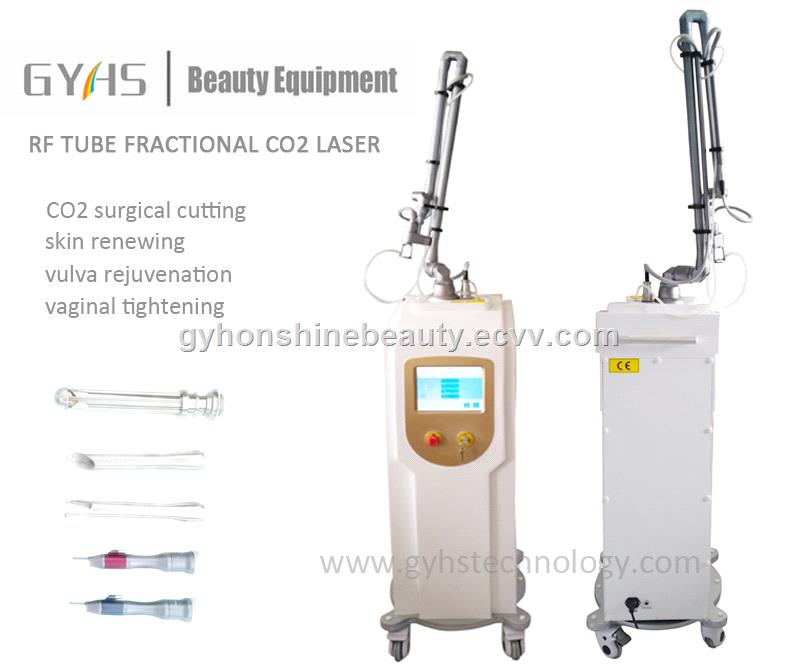 new designed RF tube scars removal facial renewing fractional CO2 laser
