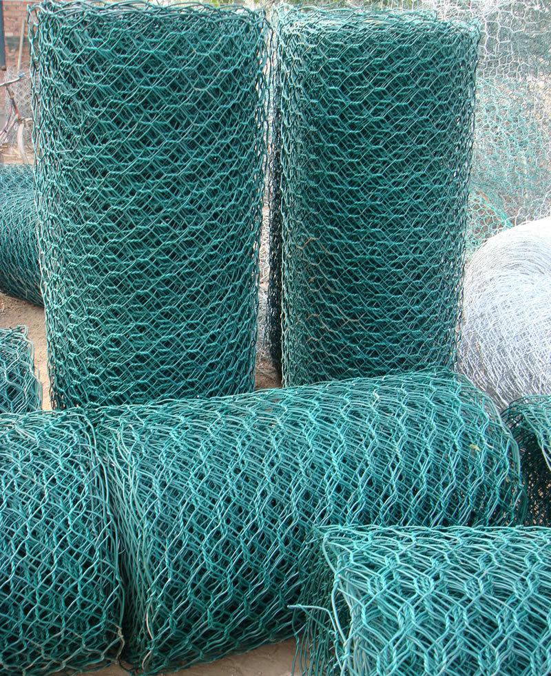 Hexagonal net gabion mesh Stone cage hexagon