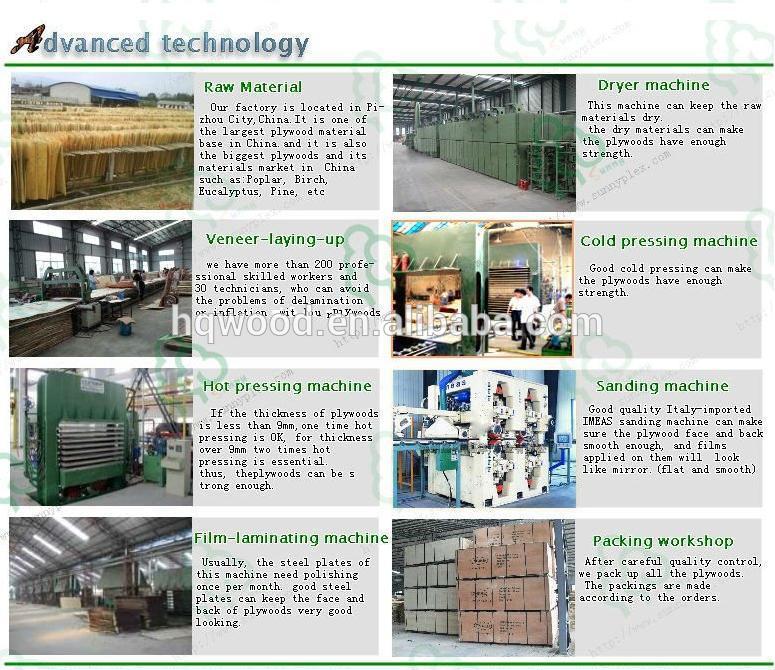 PP green plastic film faced plywood