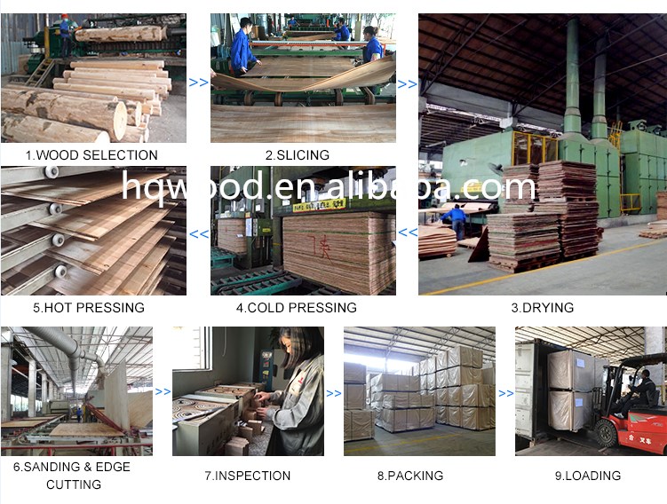 18mm brown two times hot press film faced plywood