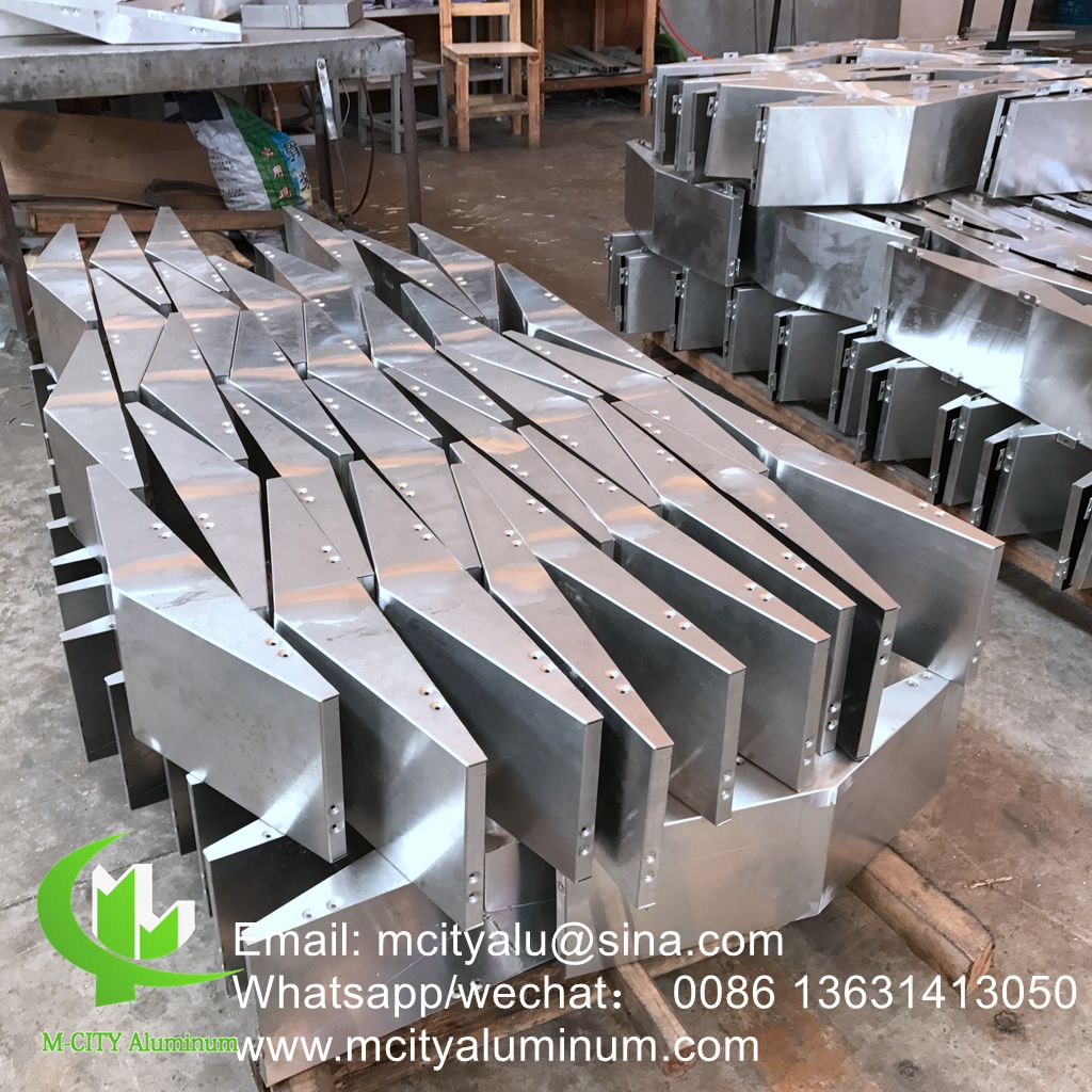 metal Aluminum facade wall cladding cut carved wall sheet decoration panel