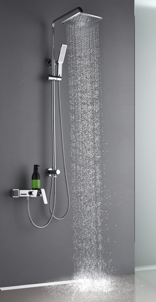 Europe style Chrome surface Brass Material bath shower mixer