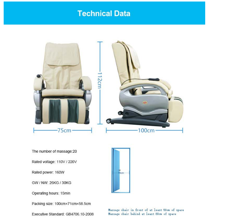 Full Body Kneading and Vibrating Massager Electric Full Body Simple Cheap
