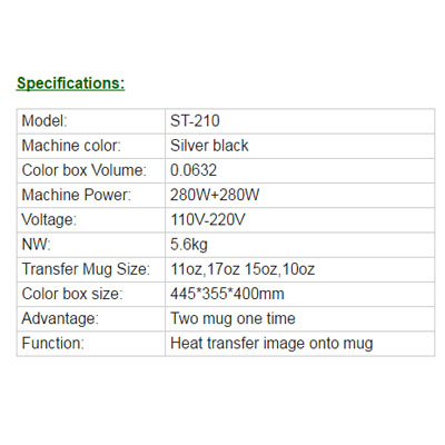 New 3D Mini Double Station Mug Heat Press for Sale