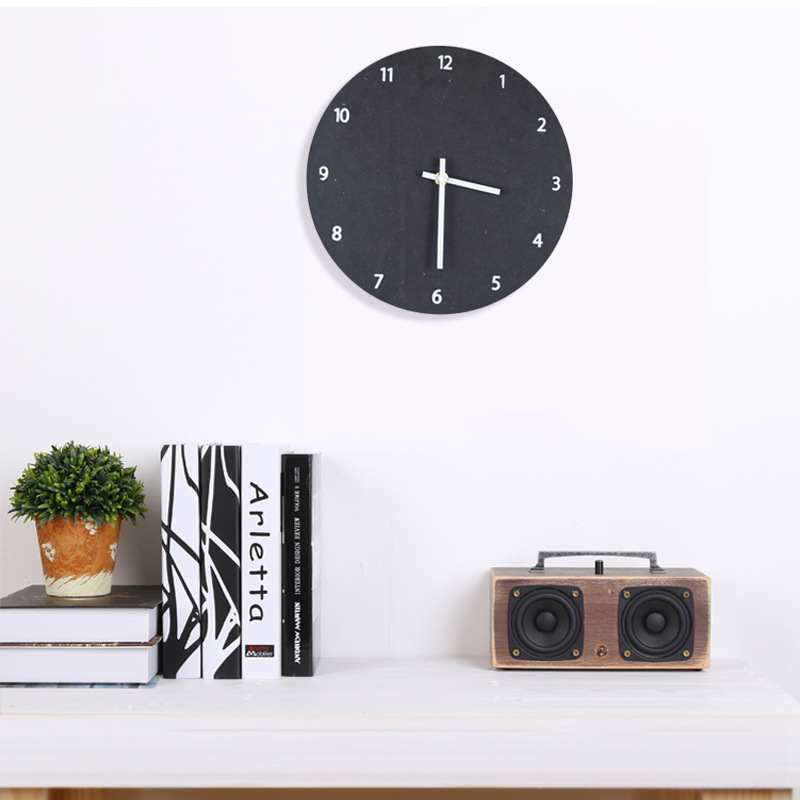 Creative Nordic Fashion Living Room Wooden Wall Clock