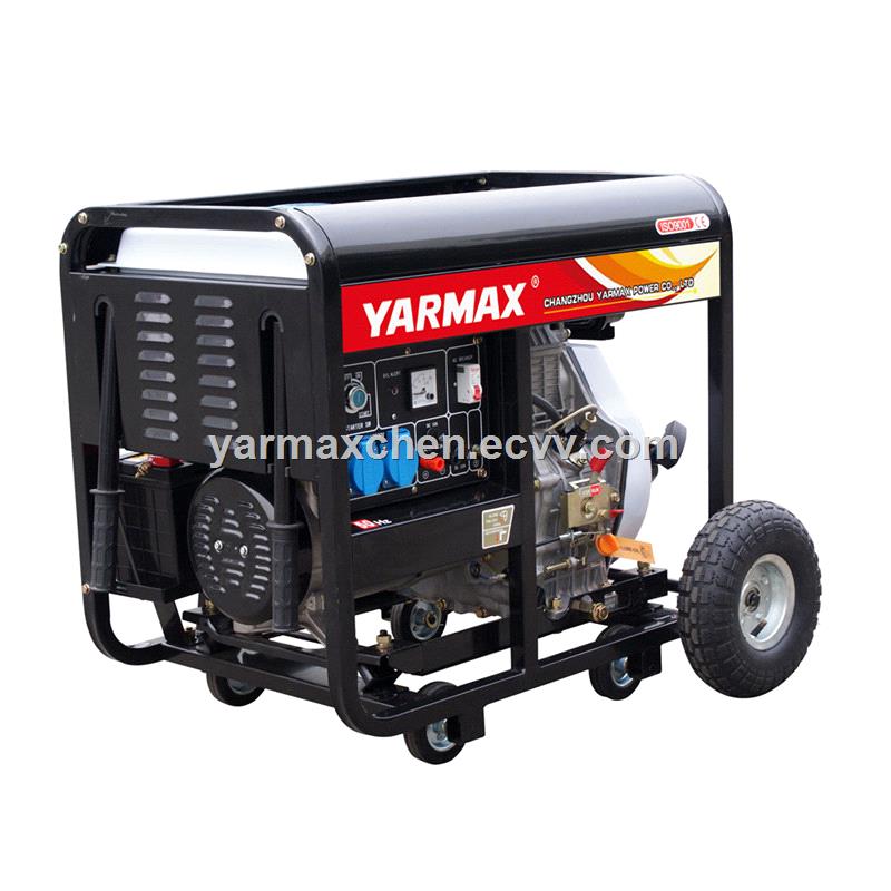 Overload Protection Diesel Generator Open Type with Wheels