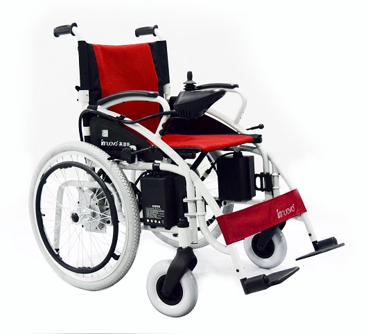 Lightweight folding electric wheelchair