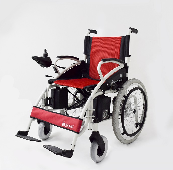 Lightweight folding electric wheelchair