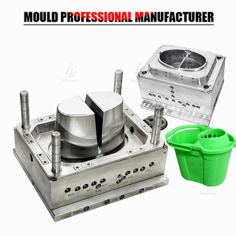 House hold injection mould plastic mop bucket mould factory made in china