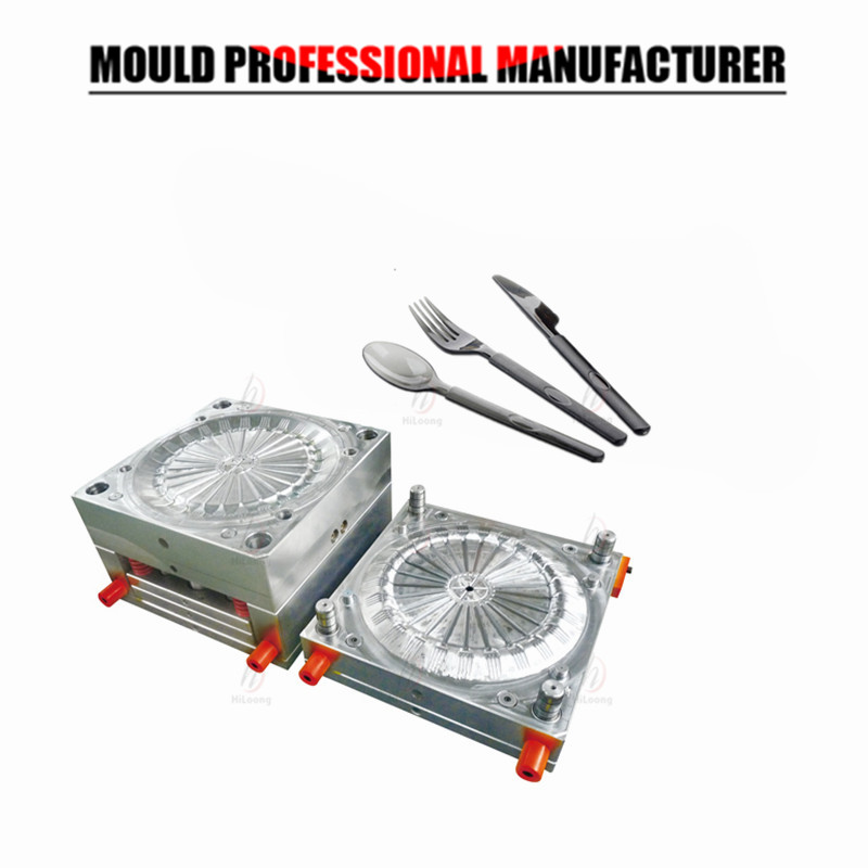 new mould making factory from taizhou plastic cutlery spoon and fork mould injection