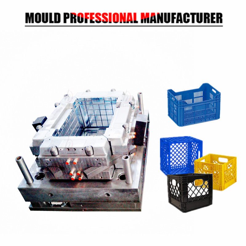 new design injection plastic beer crate mould chinese supplier hiloong plastic mould factory