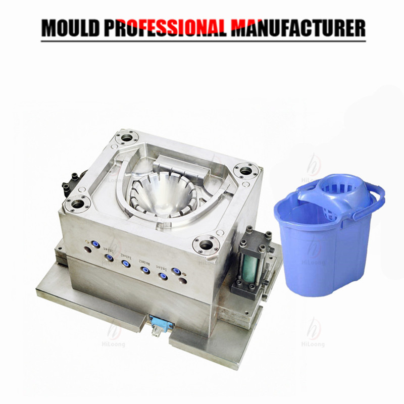 House hold injection mould plastic mop bucket mould factory made in china